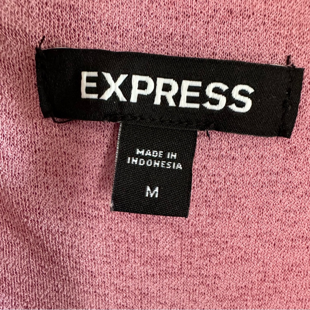 Express Pink Ruched Blouse - Picture 3 of 6